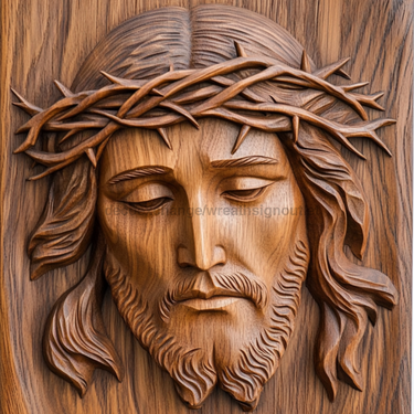 Jesus Wood Sign, DCO-13677, Sign For Wreath, 10x10